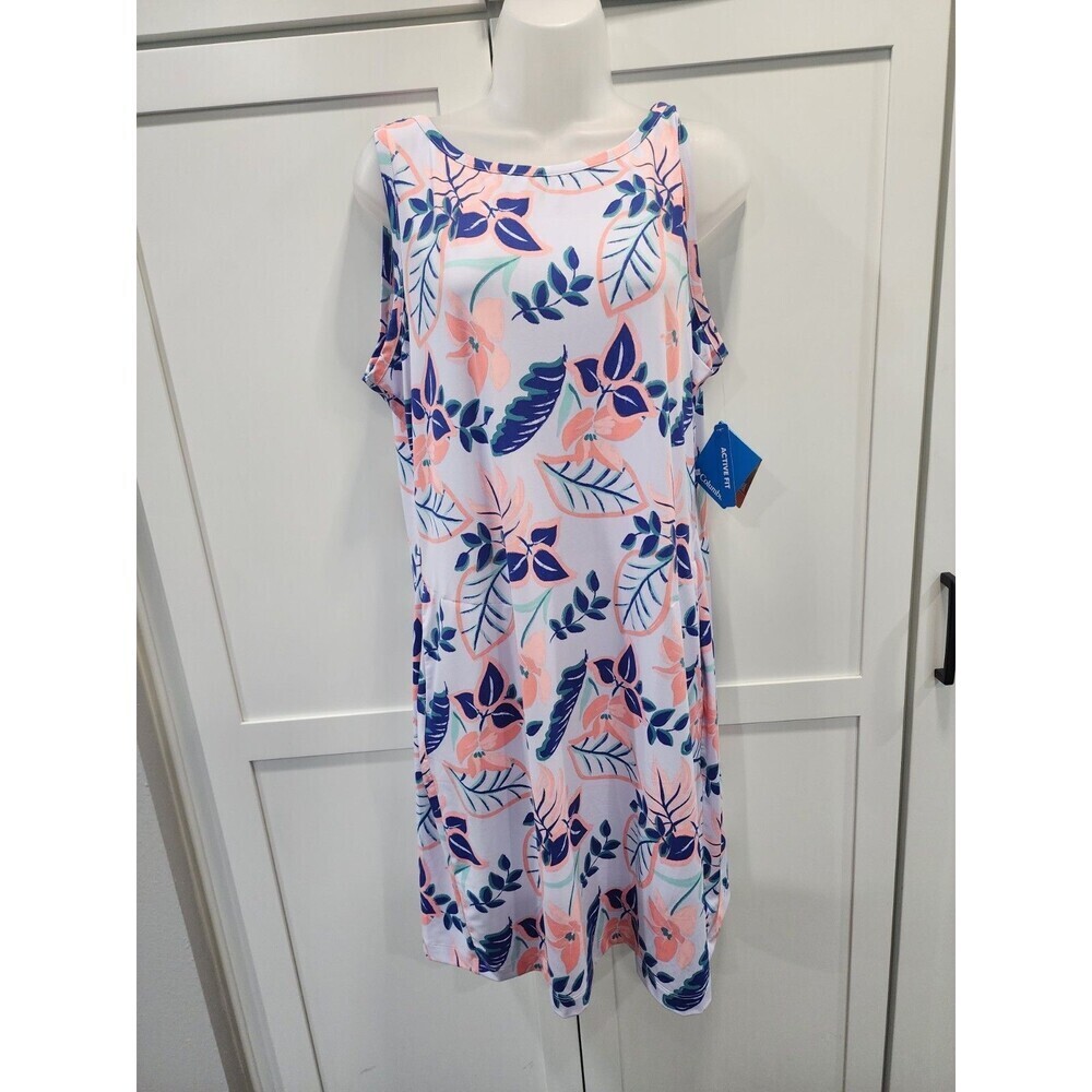 Columbia Sportswear Co Chill River sleeveless dress Size XL Snowdrift Pasteled